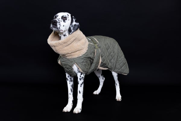 PAIKKA Quilted Sherpa Jacket Olive