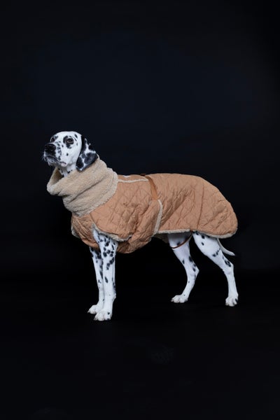 PAIKKA Quilted Sherpa Jacket Camel