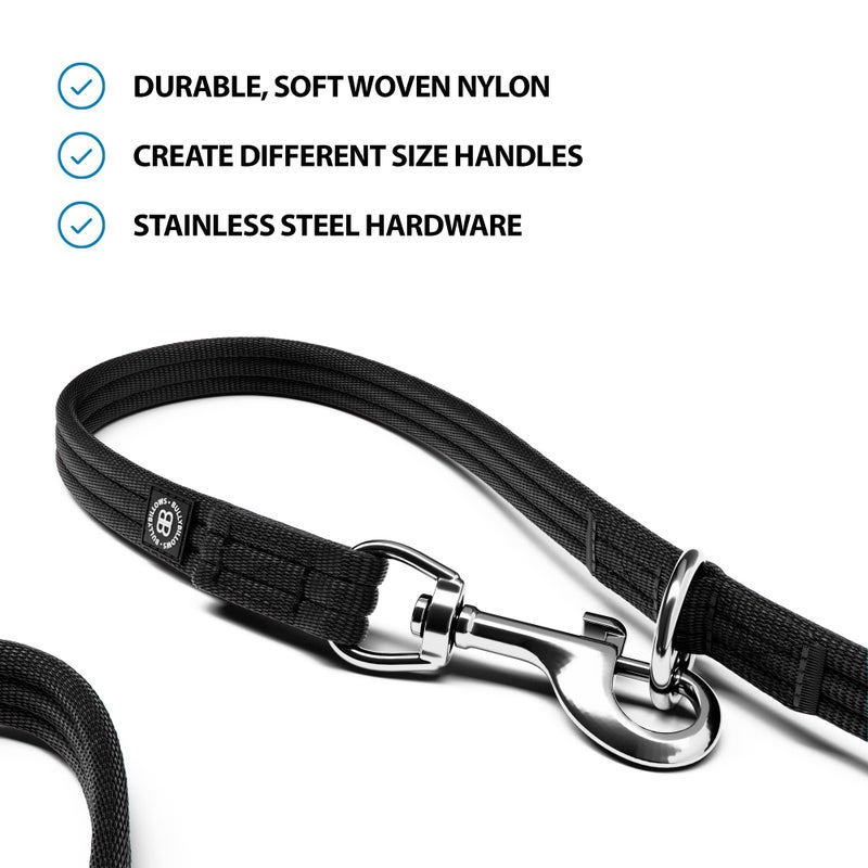 BullyBillows Training Double Ended Lead 2m Black