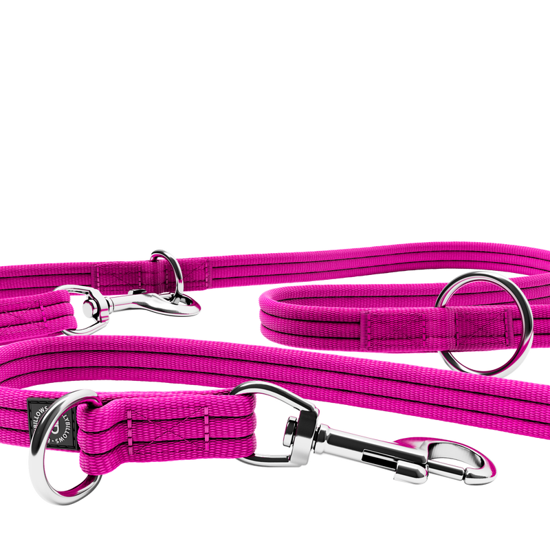 BullyBillows Training Double Ended Lead 2m Magenta
