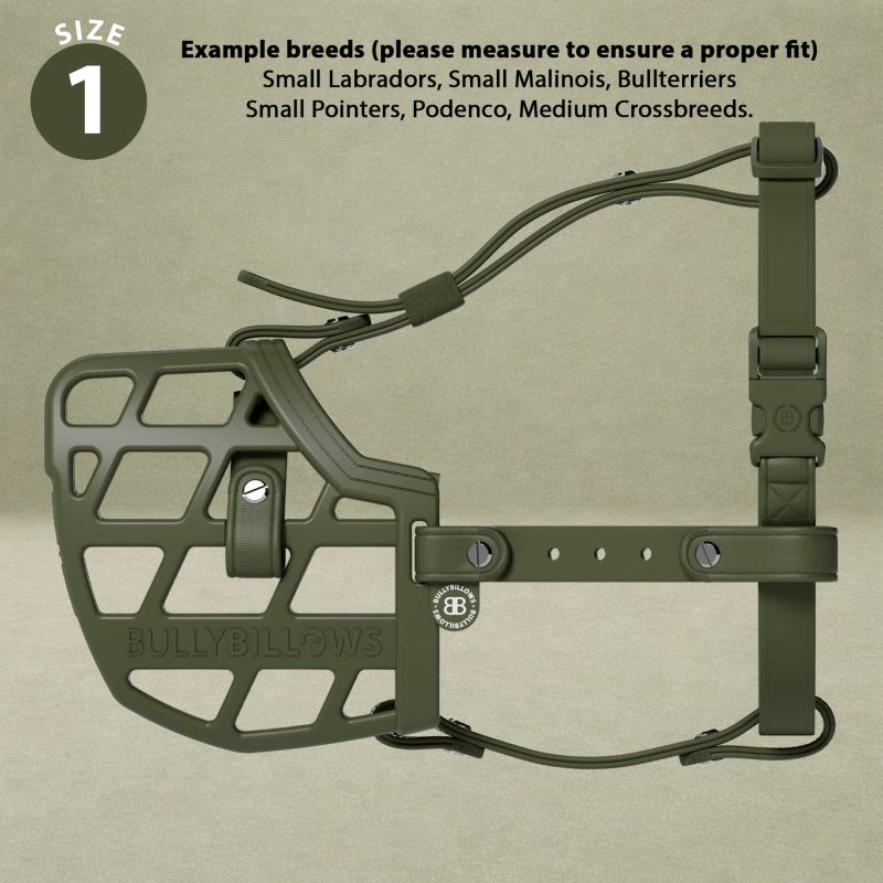 BullyBillows Premium Comfort Kuonokoppa Khaki