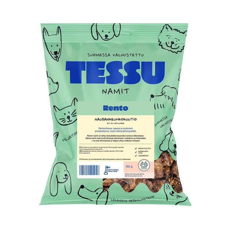 TESSU Rento Naudankeuhkokuutio 150g