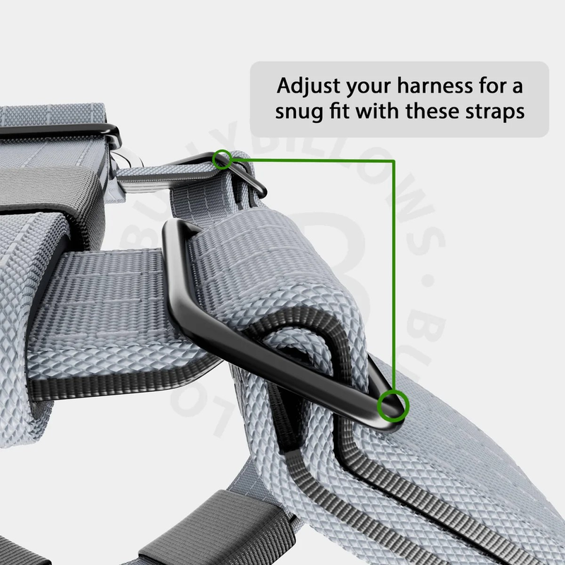 BullyBillows Tri-Harness Metal grey